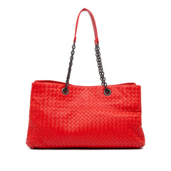 Medium Nappa Intrecciato Double Chain Tote