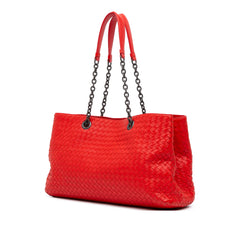 Medium Nappa Intrecciato Double Chain Tote