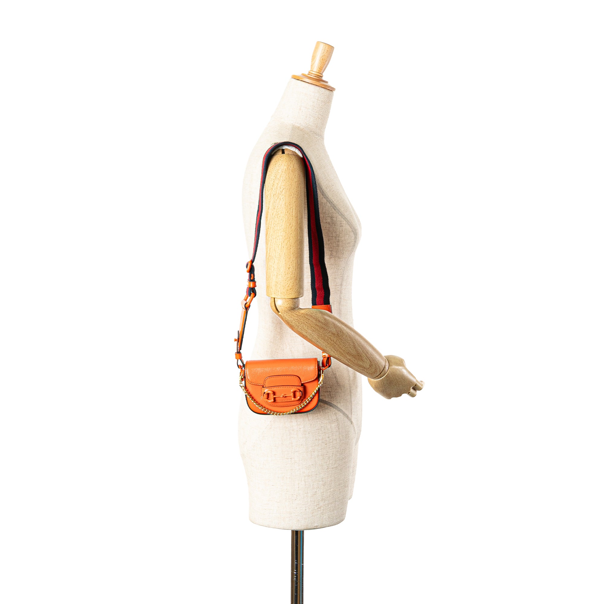 Mini Leather Horsebit 1955 Web Satchel