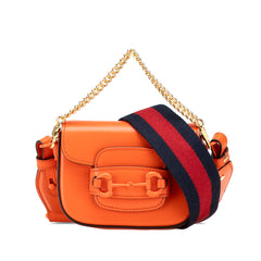 Mini Leather Horsebit 1955 Web Satchel