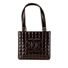 Patent Chocolate Bar Shoulder Bag