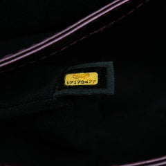 Small Bicolor Quilted Aged Calfskin Lady Pearly Flap