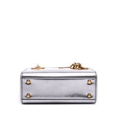 Mini Metallic Glazed Calfskin Lady Dior