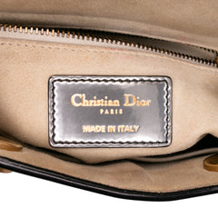 Mini Metallic Glazed Calfskin Lady Dior