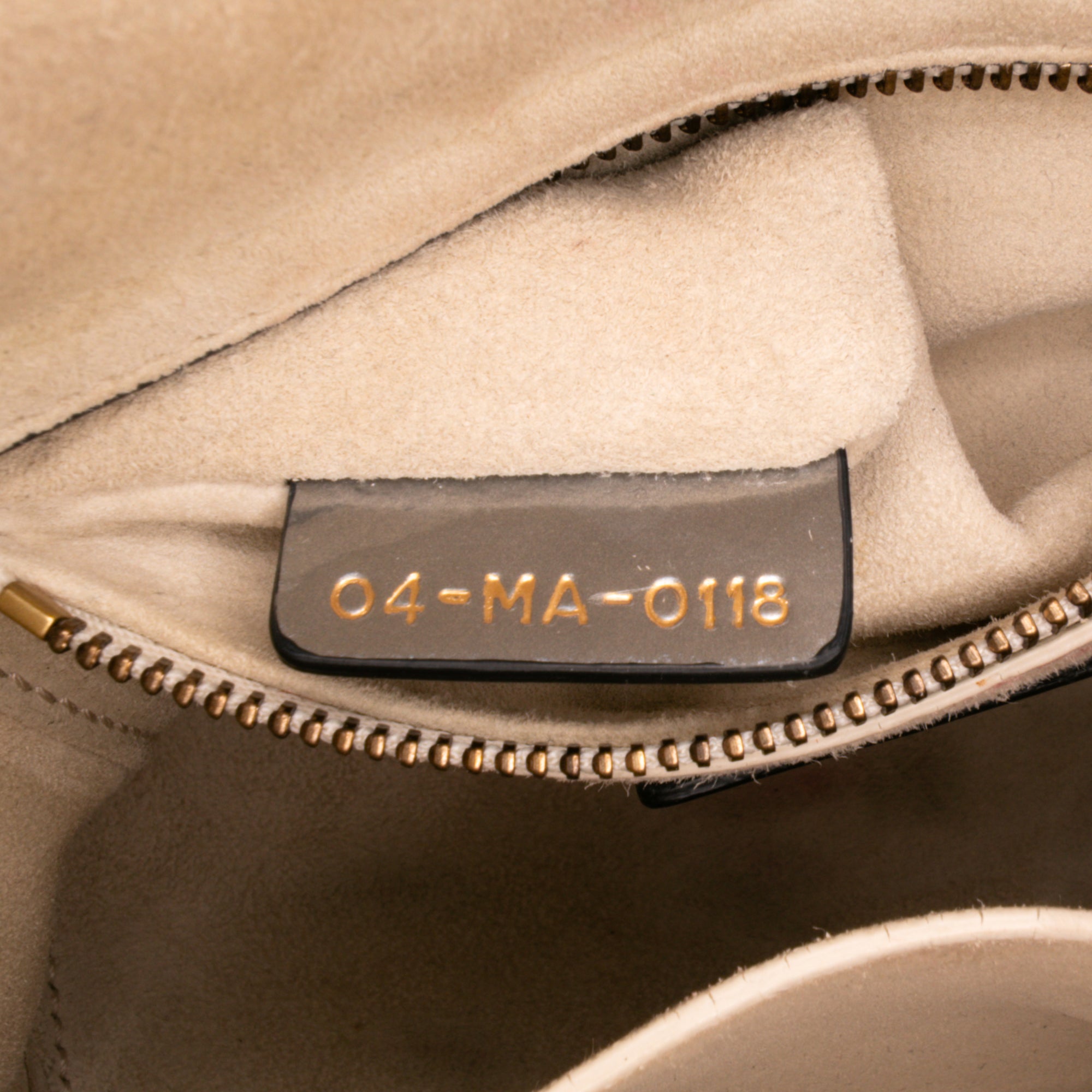 Mini Metallic Glazed Calfskin Lady Dior