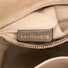 Mini Metallic Glazed Calfskin Lady Dior