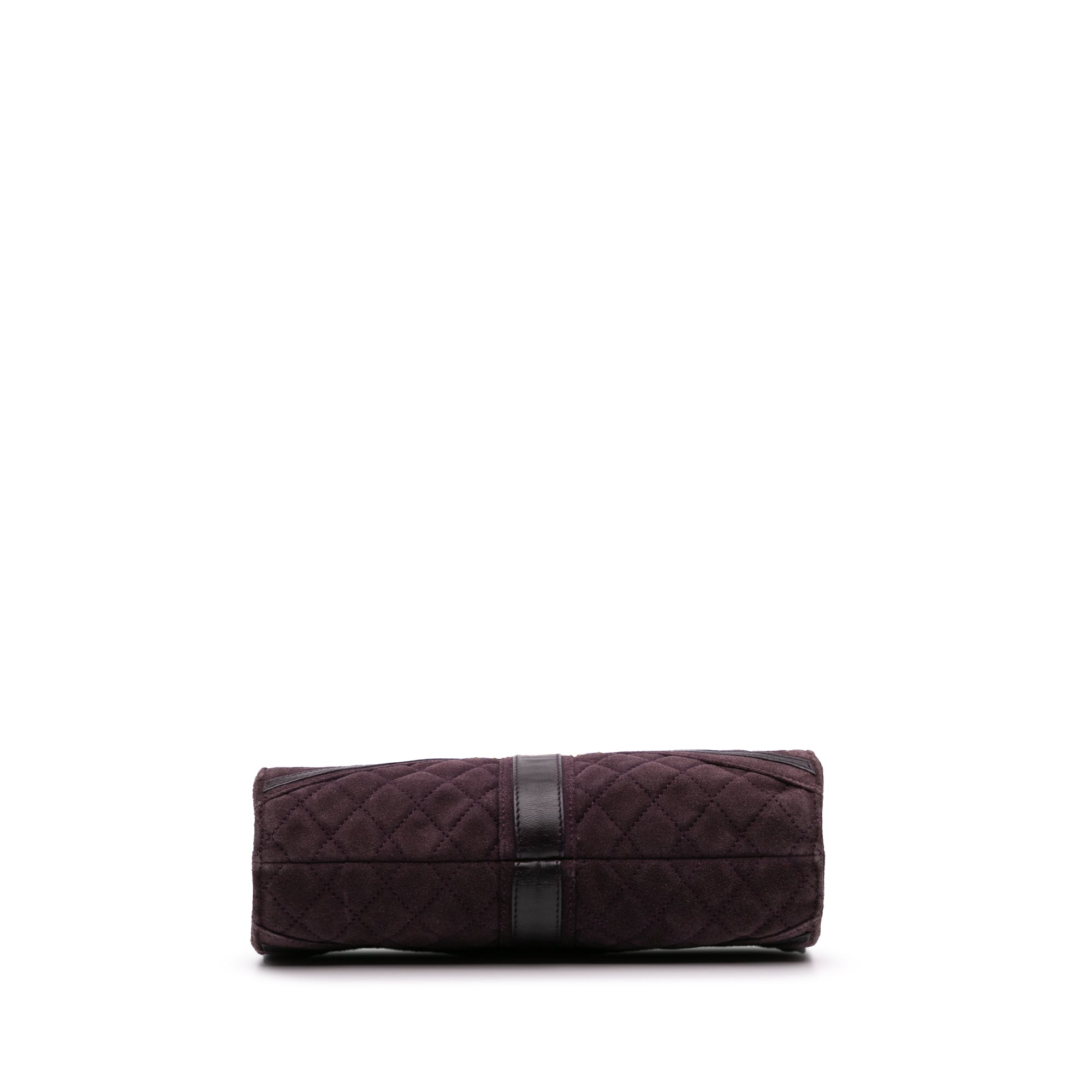 Quilted Suede Union Jack Clutch with Chain