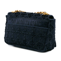 Medium Velvet Cannage Caro Bag