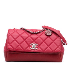 Medium Quilted Lambskin and Caviar Bi Coco Flap