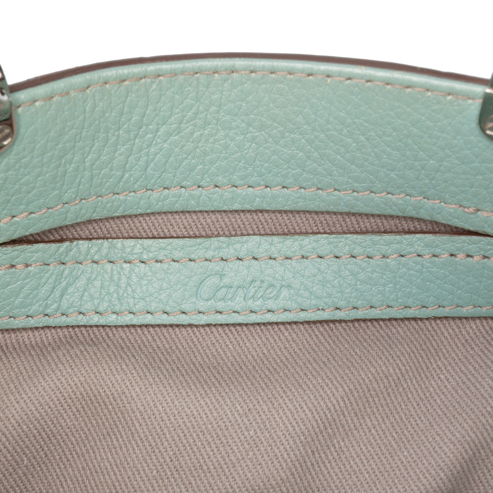 Small Leather C De Cartier Satchel