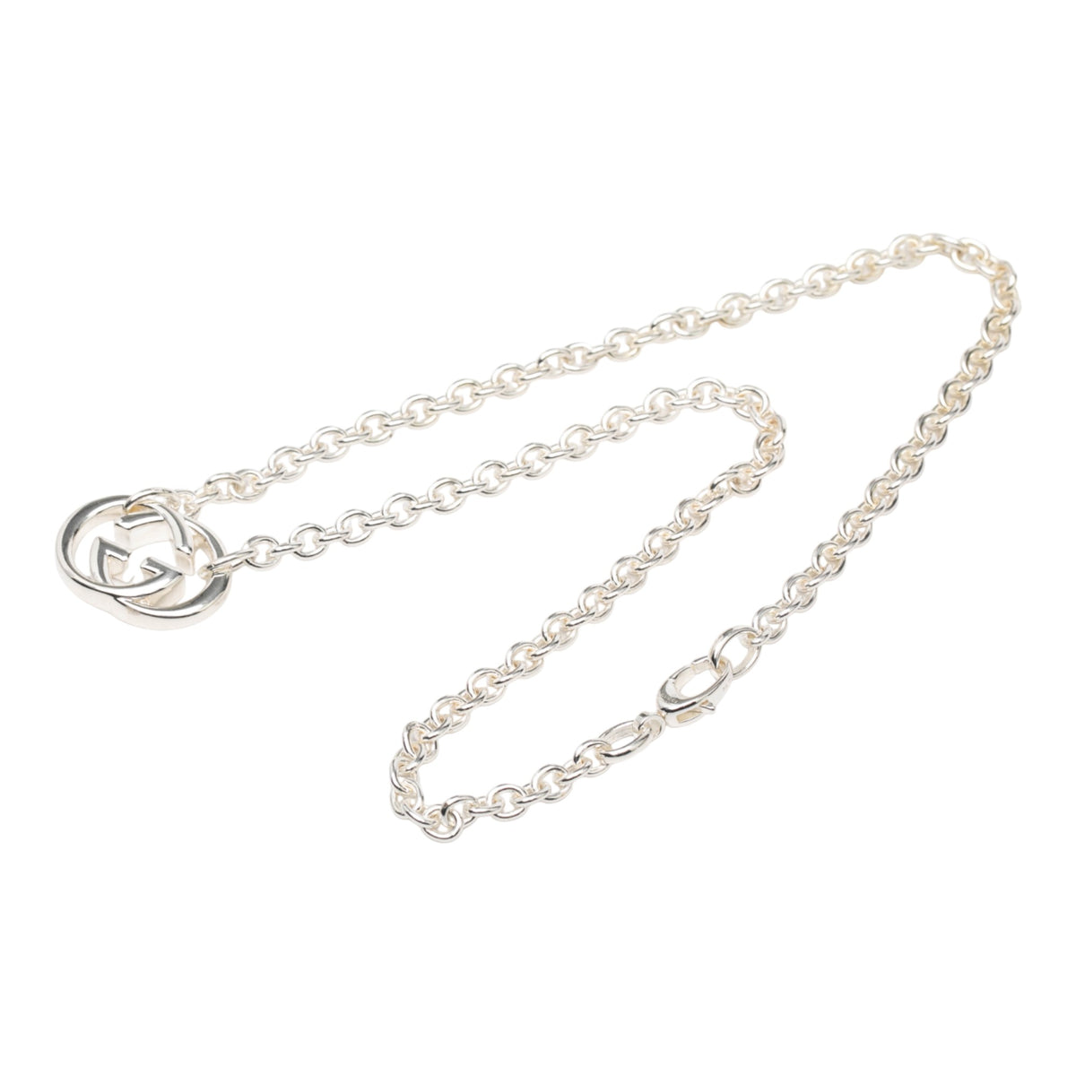 Sterling Silver Interlocking G Pendant Necklace