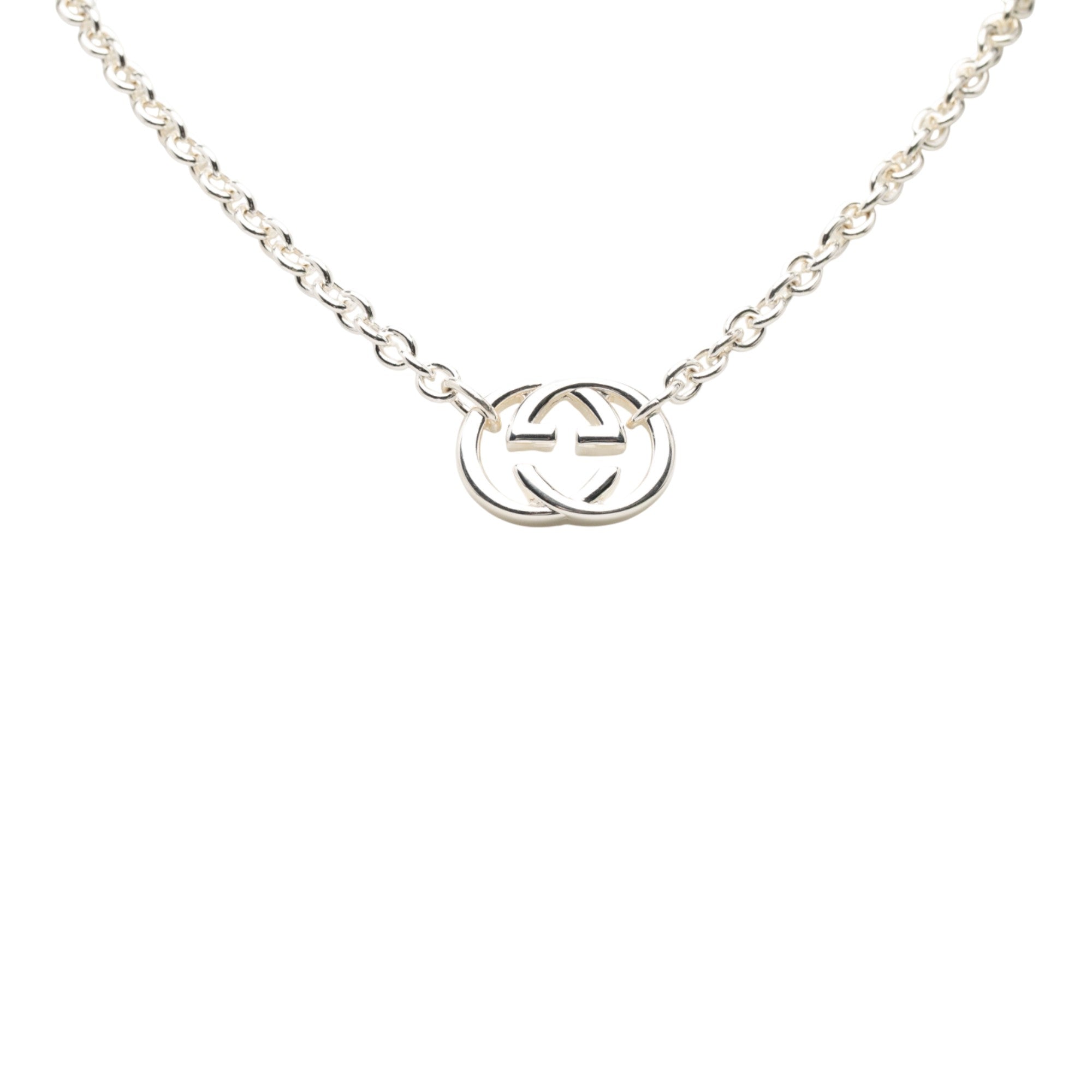 Sterling Silver Interlocking G Pendant Necklace