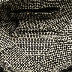 Glazed Calfskin Tweed Tweedy Shopping Tote