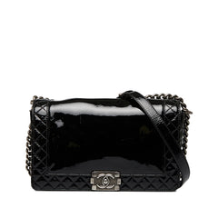 Medium Patent Boy Reverso Flap