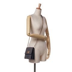 Studded Denim Vertical Diorama Crossbody