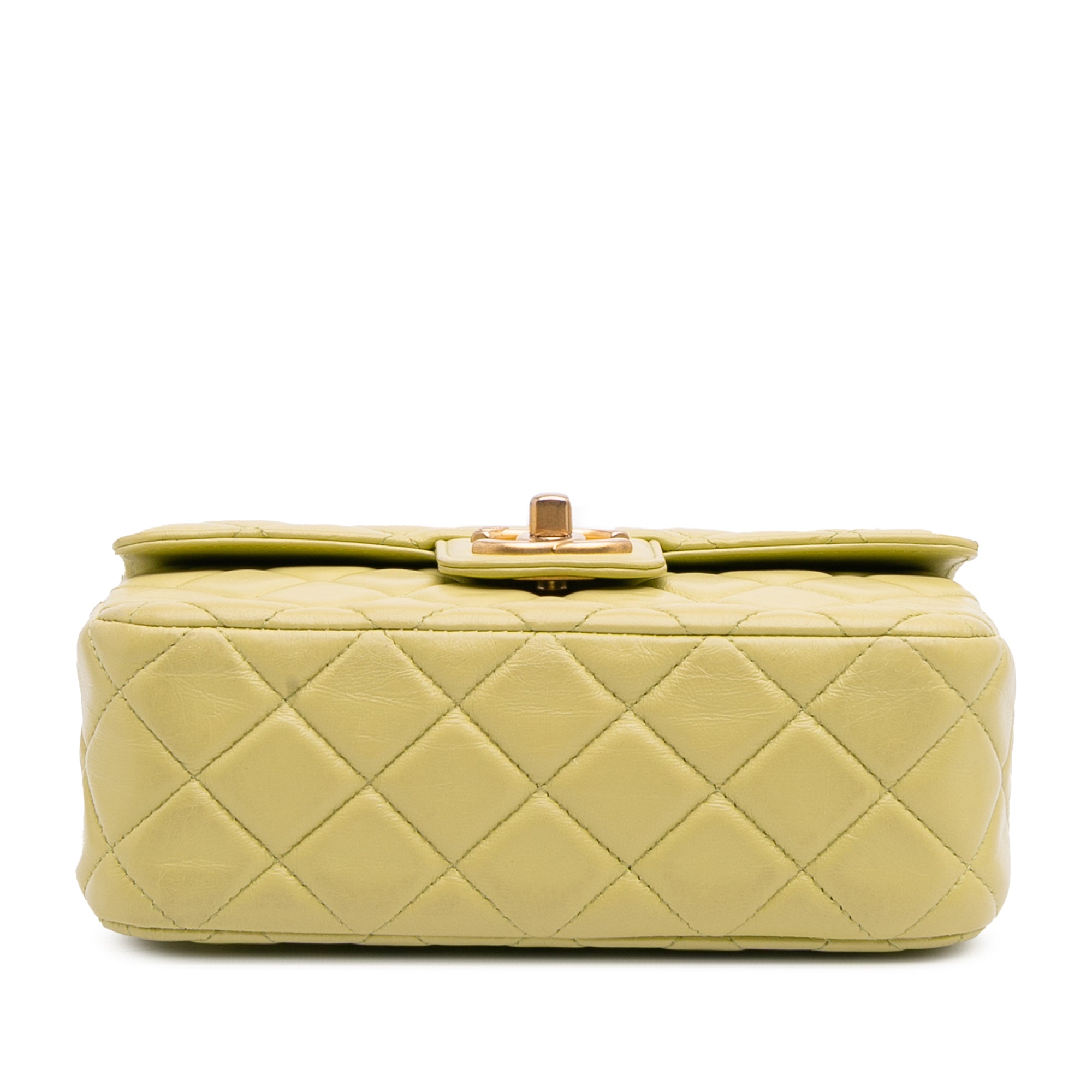 Mini Square Lambskin Casino Royale Charms Single Flap