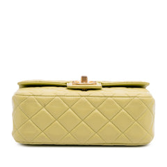 Mini Square Lambskin Casino Royale Charms Single Flap