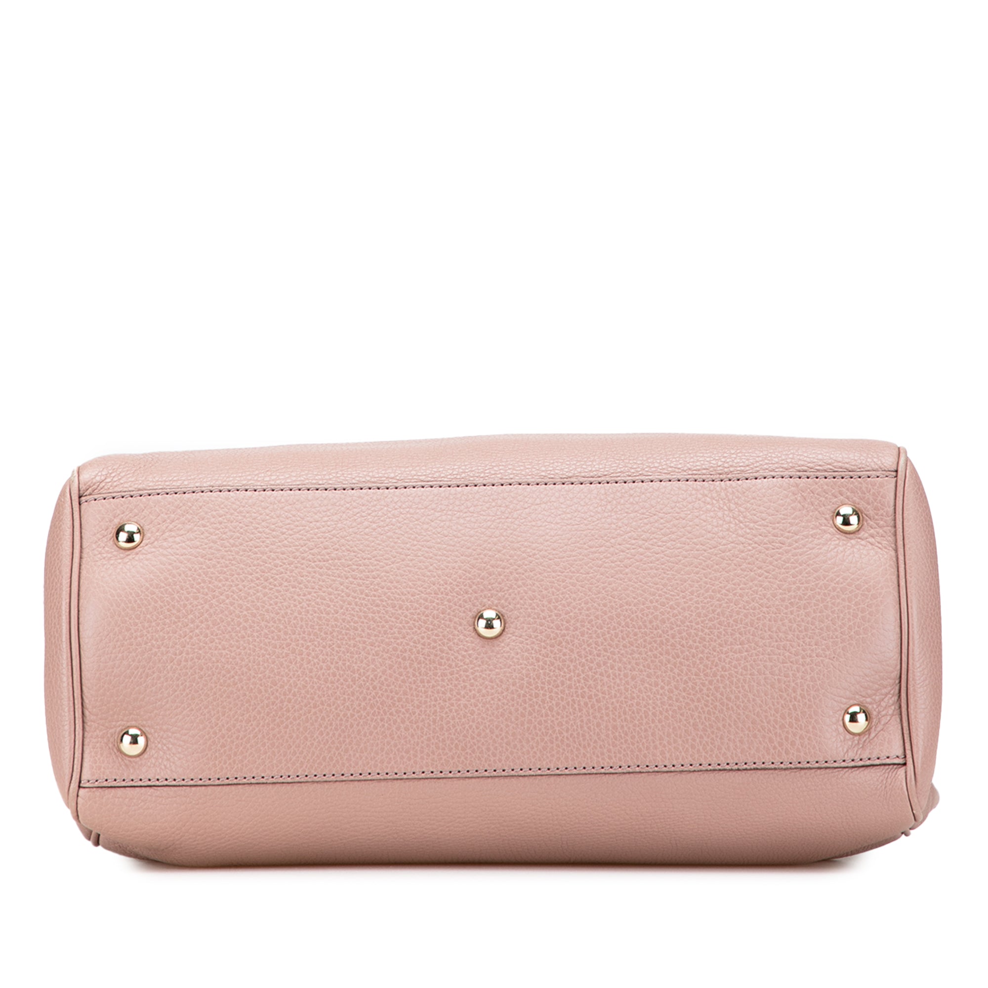 Medium Calfskin Bamboo Shopper Satchel