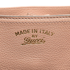 Medium Calfskin Bamboo Shopper Satchel