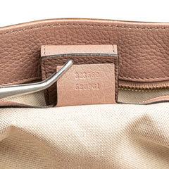 Medium Calfskin Bamboo Shopper Satchel