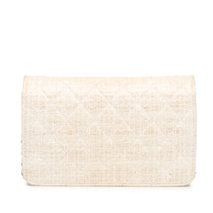CC Coated Tweed Wallet On Chain