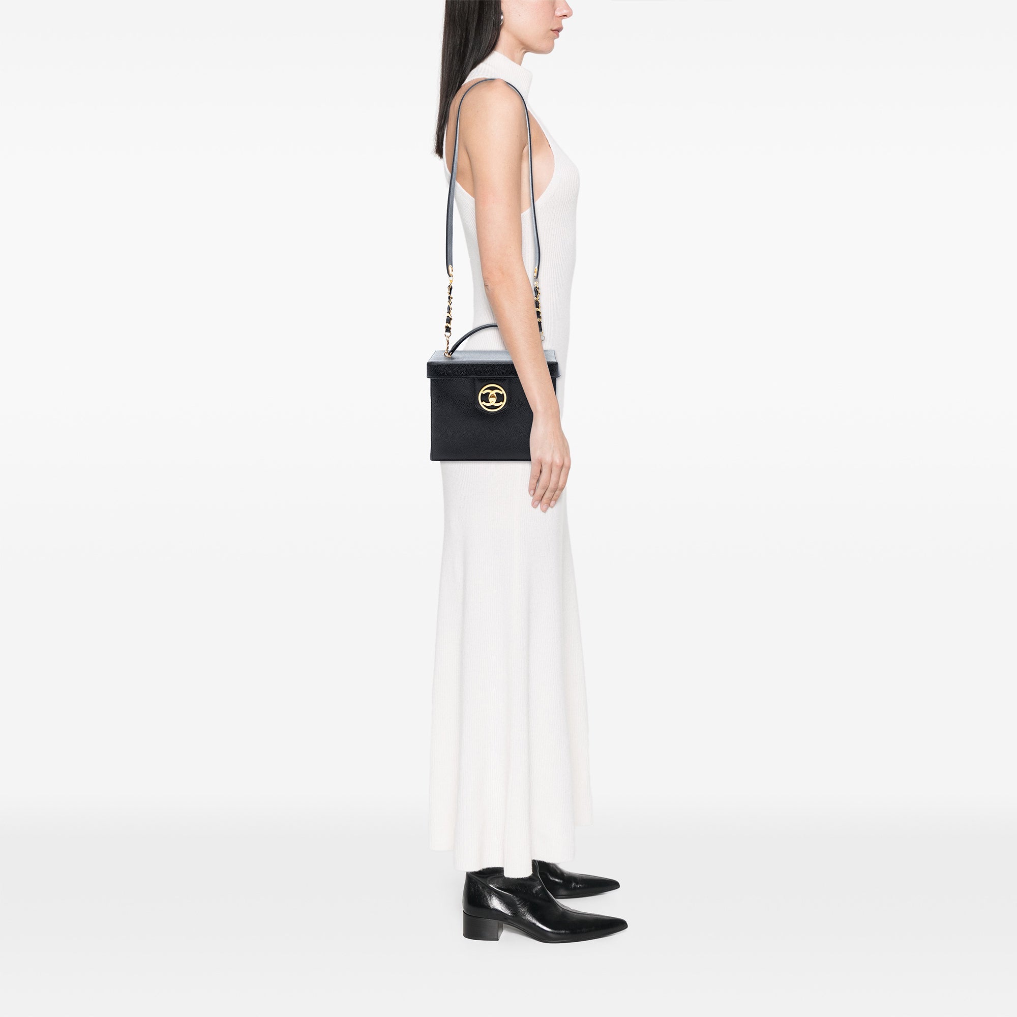 CC Caviar Vanity Box Case