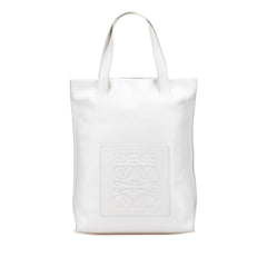 Anagram Leather Shopper Tote