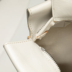Anagram Leather Shopper Tote