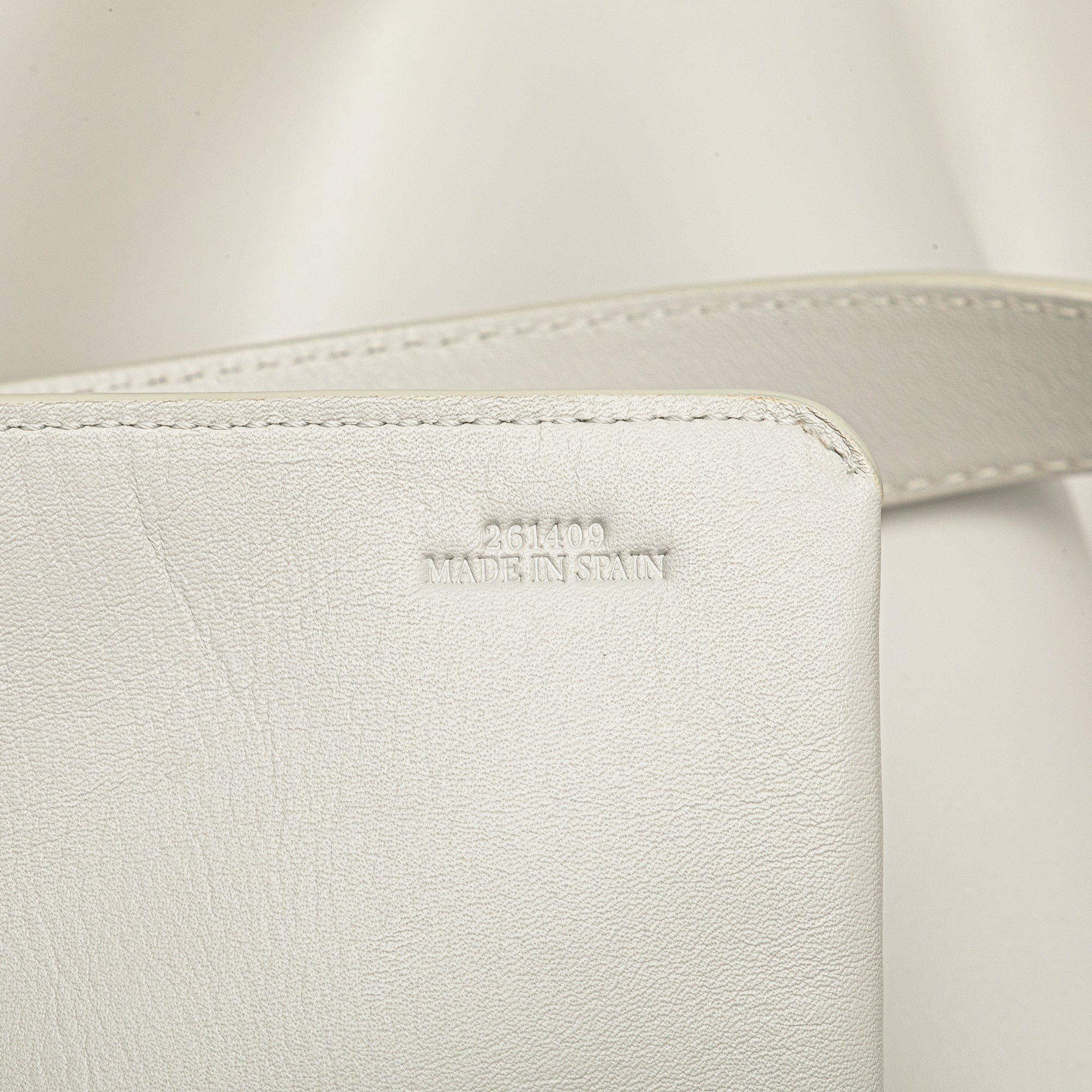 Anagram Leather Shopper Tote