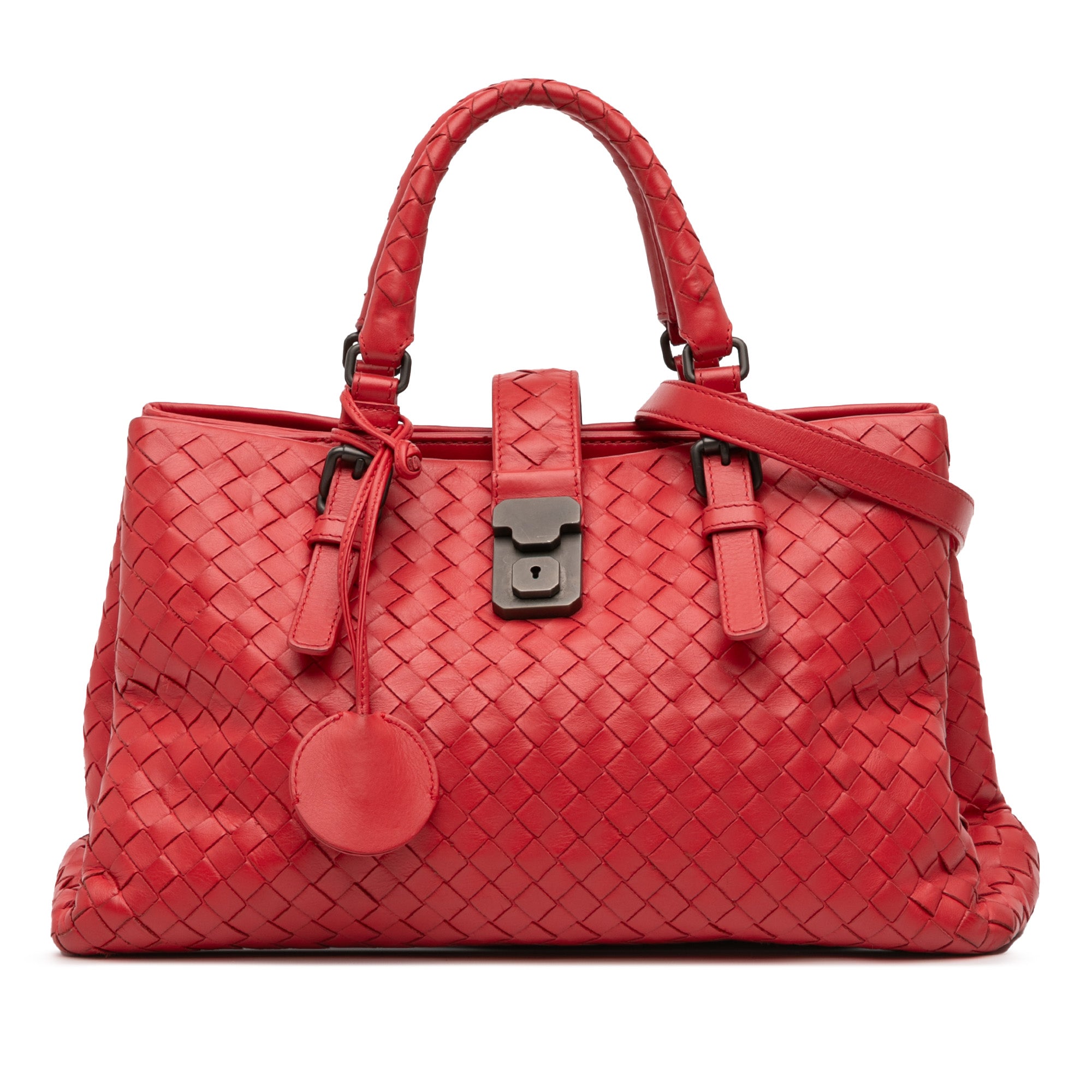 Small Nappa Intrecciato Roma Satchel