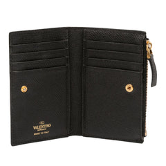 Leather VLogo Bifold Wallet