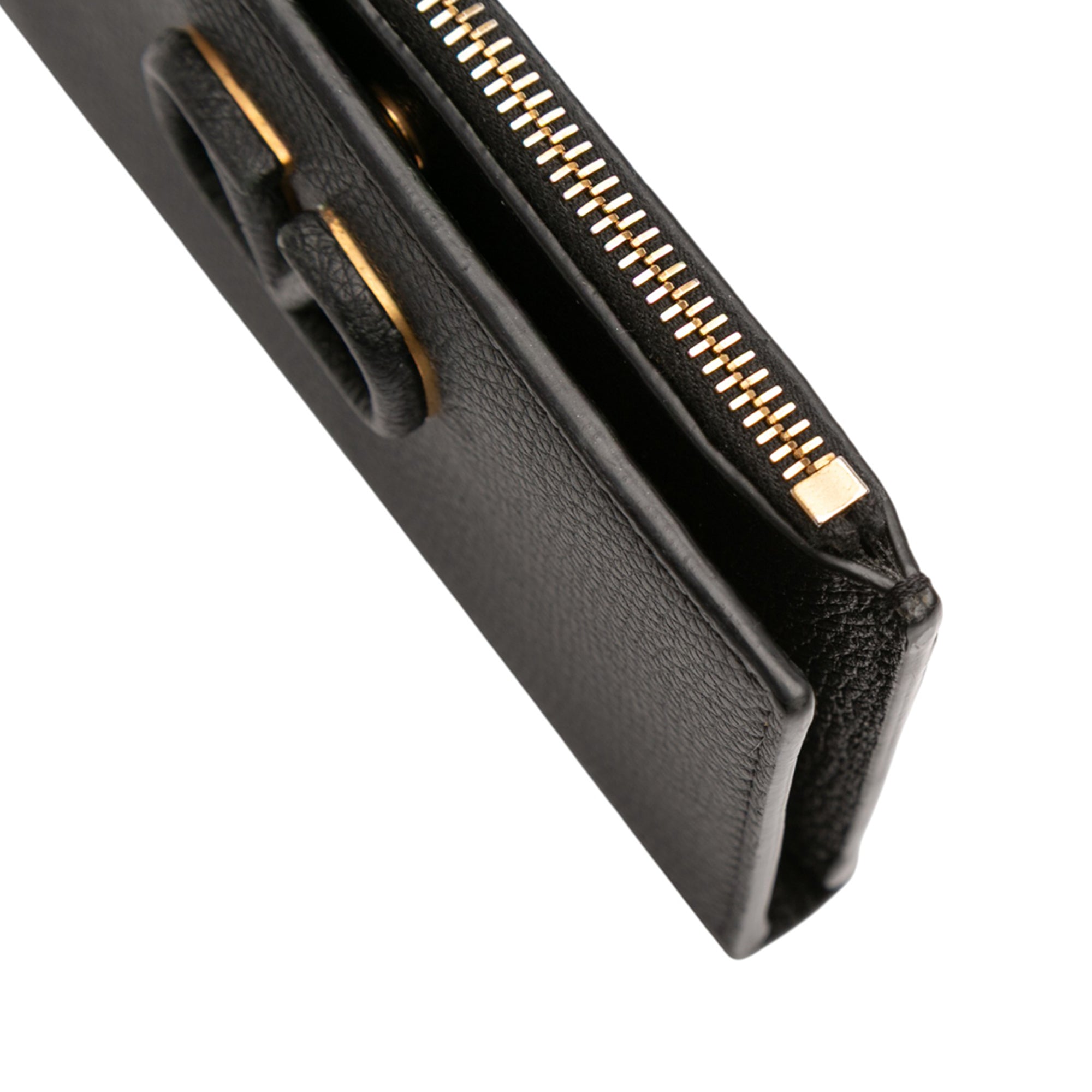 Leather VLogo Bifold Wallet