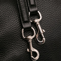 Small Leather Bamboo Daily Satchel