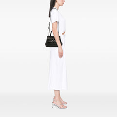 Small Leather Bamboo Daily Satchel