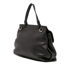 Small Leather Bamboo Daily Satchel