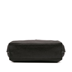Small Leather Bamboo Daily Satchel