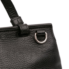 Small Leather Bamboo Daily Satchel