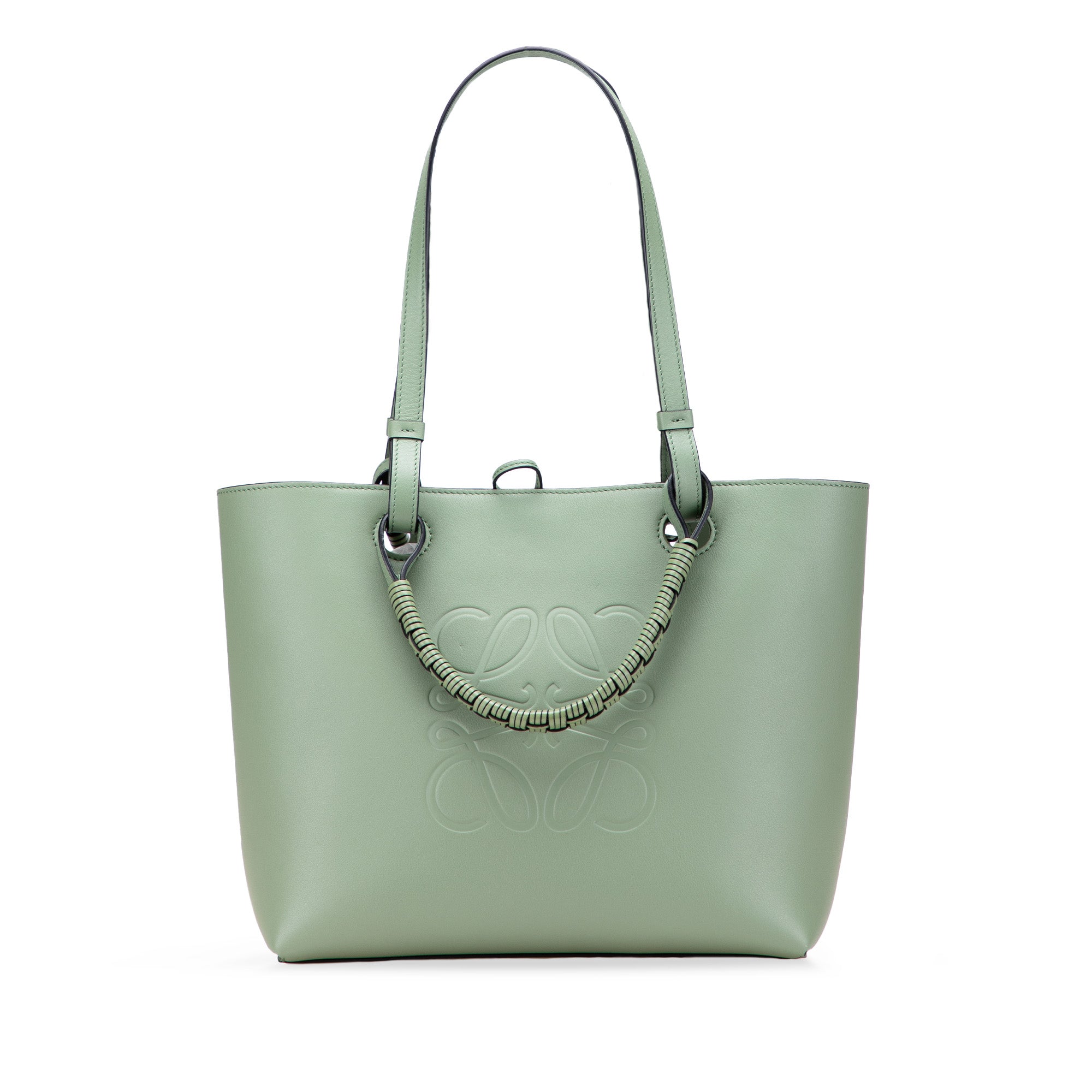 Small Smooth Calfskin Anagram Tote