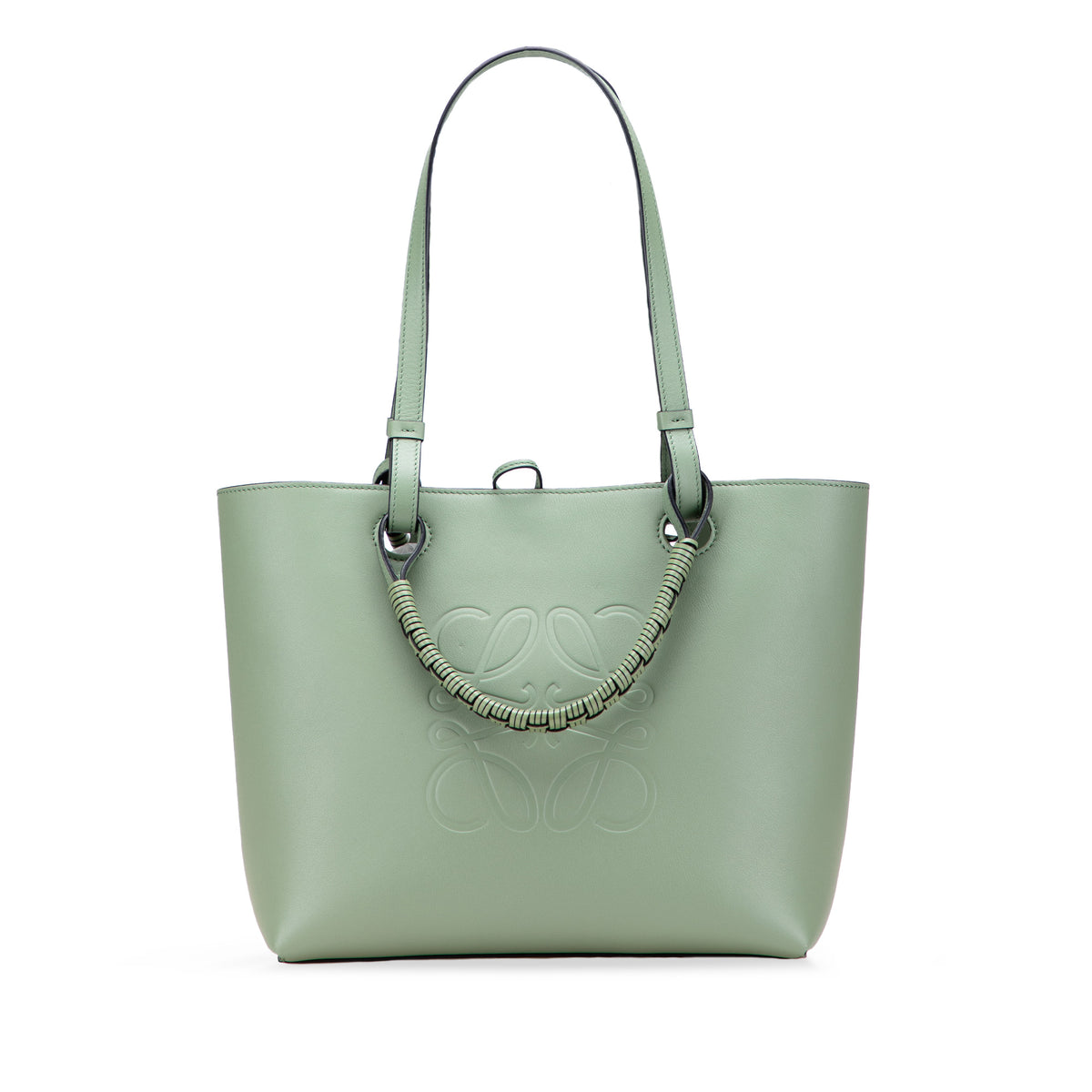 Small Smooth Calfskin Anagram Tote