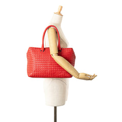 Nappa Intrecciato Brick Tote