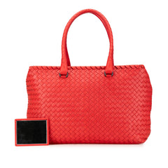 Nappa Intrecciato Brick Tote