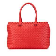 Nappa Intrecciato Brick Tote