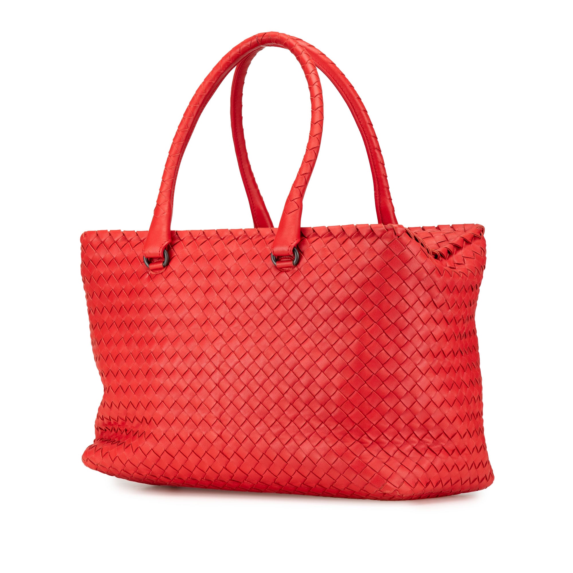Nappa Intrecciato Brick Tote