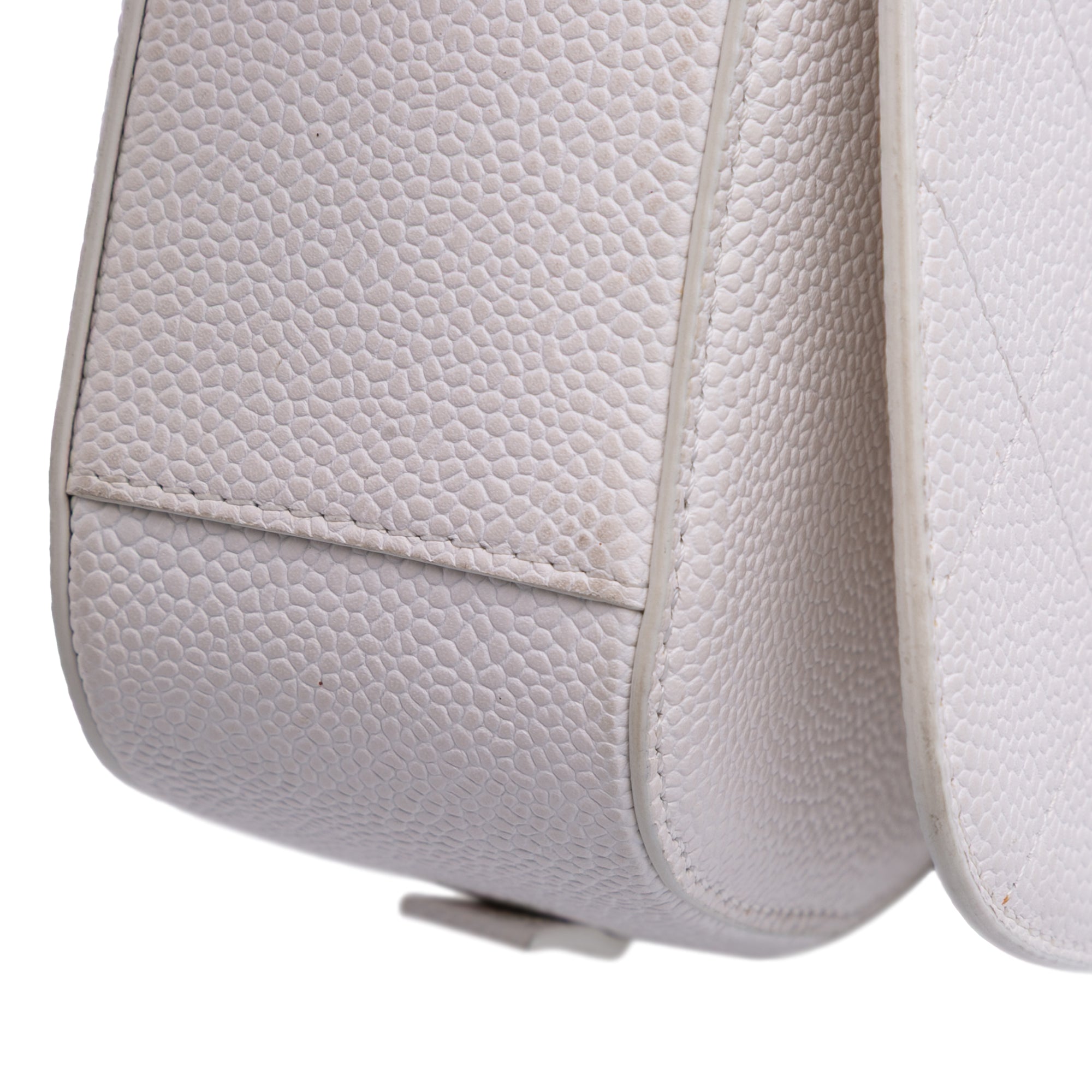 CC Quilted Caviar Turnlock Full Flap
