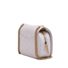 CC Quilted Caviar Turnlock Full Flap