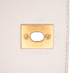 CC Quilted Caviar Turnlock Full Flap