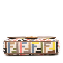 Zucca Canvas Embroidered Baguette Satchel