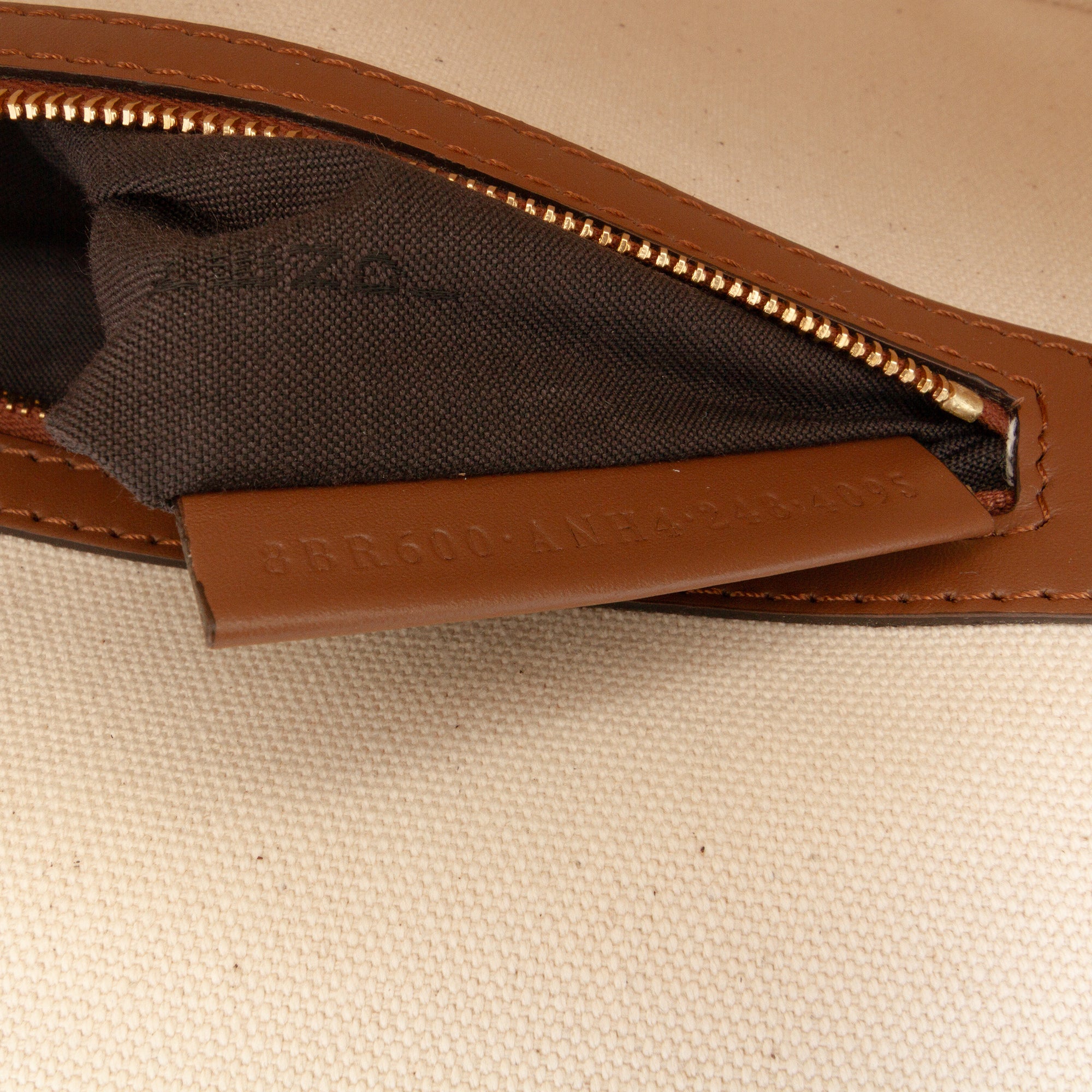 Zucca Canvas Embroidered Baguette Satchel