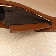 Zucca Canvas Embroidered Baguette Satchel