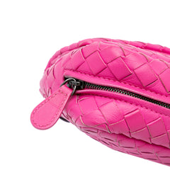 Small Calfskin Intrecciomirage Embossed Butterfly Chain Crossbody